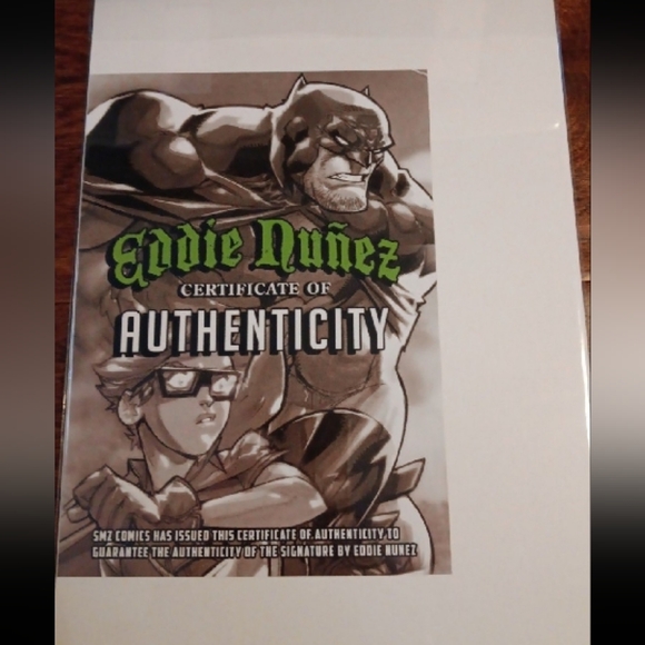 Spawn Eddie Nunez Original Sketch Signed With COA - Picture 2 of 2